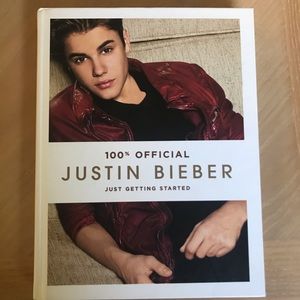 JUSTIN BIEBER Just Getting Started Vintage 100% Official Hardcover Book NWT